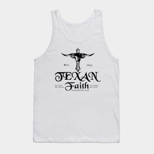 Texan Faith - HornCross Cross black Tank Top